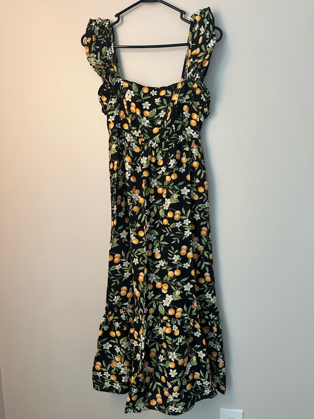 blu pepper | Lemon Print | Maxi Dress